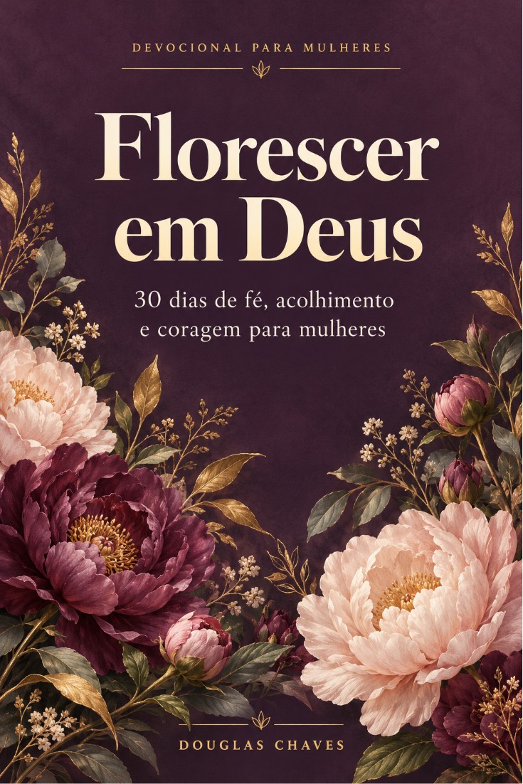 Capa do devocional Florescer em Deus
